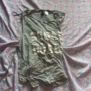 Divided Heather Gray Graphic Tee